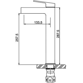 Смеситель для раковины Gappo G1099-32 сатин